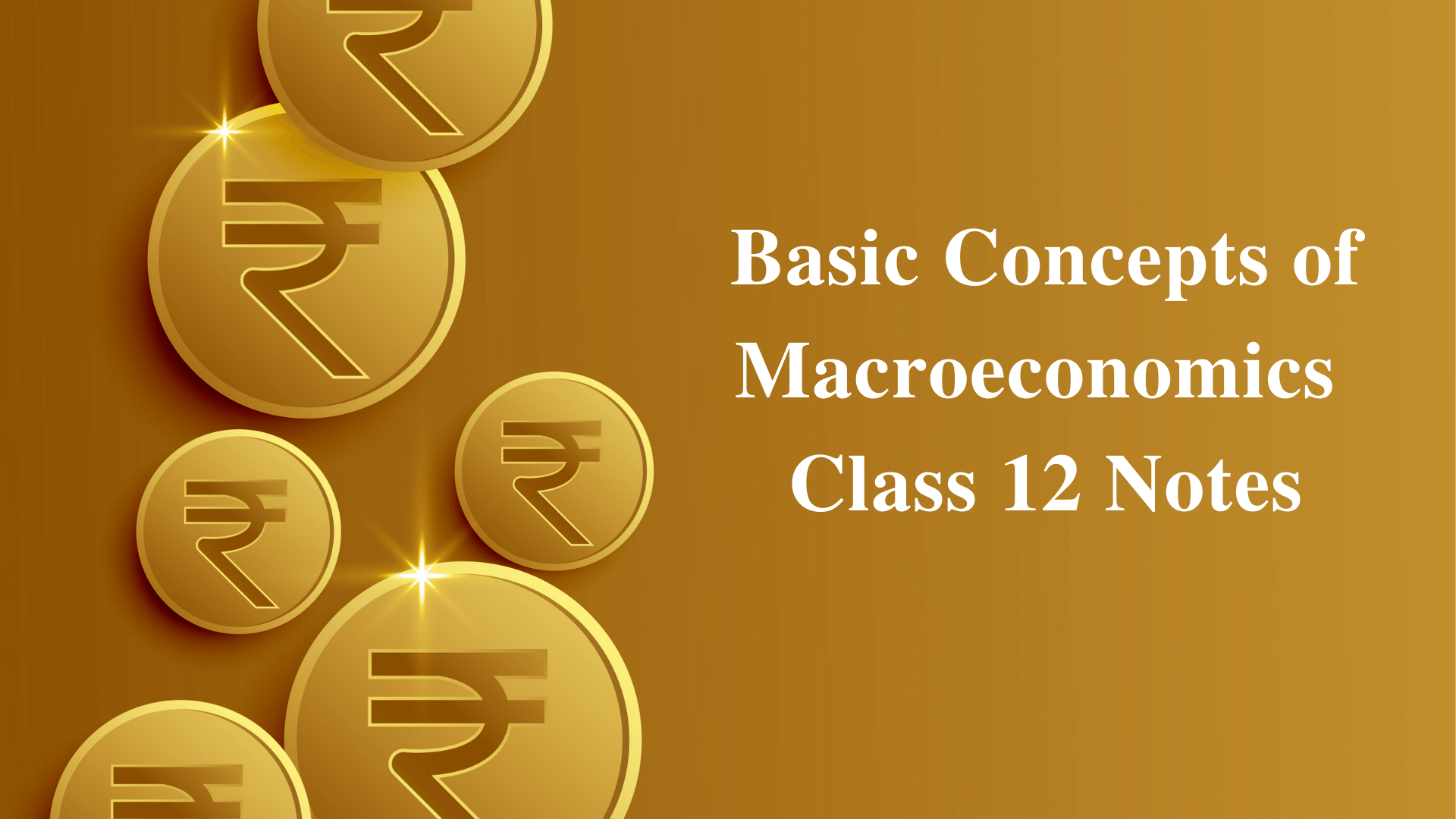 Basic Concepts of Macroeconomics Class 12 Notes